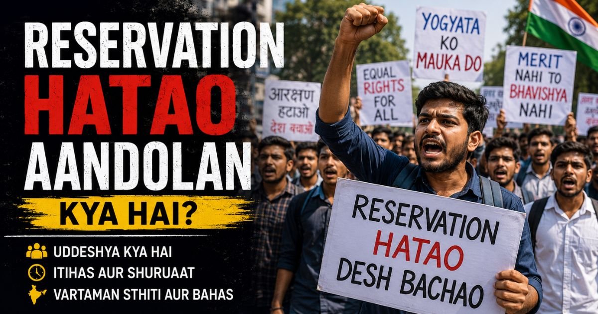 reservation hatao aandolan kya hai